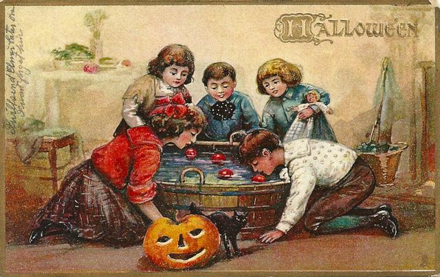 jeu de pomme halloween